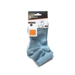 Artengo Chaussettes De Sport Mi-Hautes RS 160 Lot De 3 - Bleu/Gris/Vert Logo -ProSportif Boutique chaussettes de tennis mi hautes artengo rs 160 noir lot de 3 14
