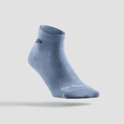 Artengo Chaussettes De Sport Mi-Hautes RS 160 Lot De 3 - Bleu/Gris/Vert Logo -ProSportif Boutique chaussettes de tennis mi hautes artengo rs 160 noir lot de 3 2