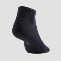 CHAUSSETTES DE SPORT MI-HAUTES ARTENGO RS 500 NOIR LOT DE 3 -ProSportif Boutique chaussettes de tennis mi hautes artengo rs 500 blanc lot de 3 3