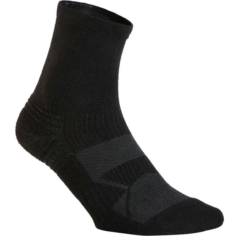 Chaussettes Marche Sportive/nordique WS 100 Mid Noir (3 Paires) 4 Chaussettes Marche Sportive/nordique WS 100 Mid Noir (3 Paires) – Image 2