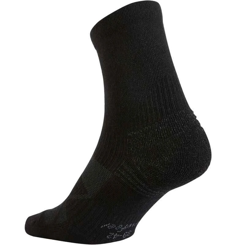 Chaussettes Marche Sportive/nordique WS 100 Mid Noir (3 Paires) 5 Chaussettes Marche Sportive/nordique WS 100 Mid Noir (3 Paires) – Image 3