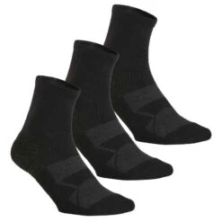 Chaussettes Marche Sportive/nordique WS 100 Mid Noir (3 Paires)