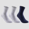 CHAUSSETTES DE SPORT ENFANT HAUTES ARTENGO RS 160 BLANC MARINE LOT DE 3 -ProSportif Boutique chaussettes tennis enfant hautes rs 160 marine lot de 3