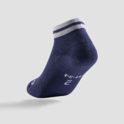 CHAUSSETTES TENNIS ENFANT MI-HAUTES ARTENGO RS 160 MARINE BLANC ROUGE LOT DE 3 -ProSportif Boutique chaussettes tennis enfant mi hautes artengo rs 160 gris lot de 3 1
