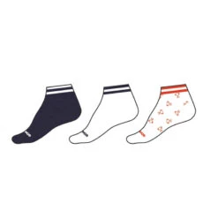 CHAUSSETTES TENNIS ENFANT MI-HAUTES ARTENGO RS 160 MARINE BLANC ROUGE LOT DE 3 -ProSportif Boutique chaussettes tennis enfant mi hautes artengo rs 160 gris lot de 3 7
