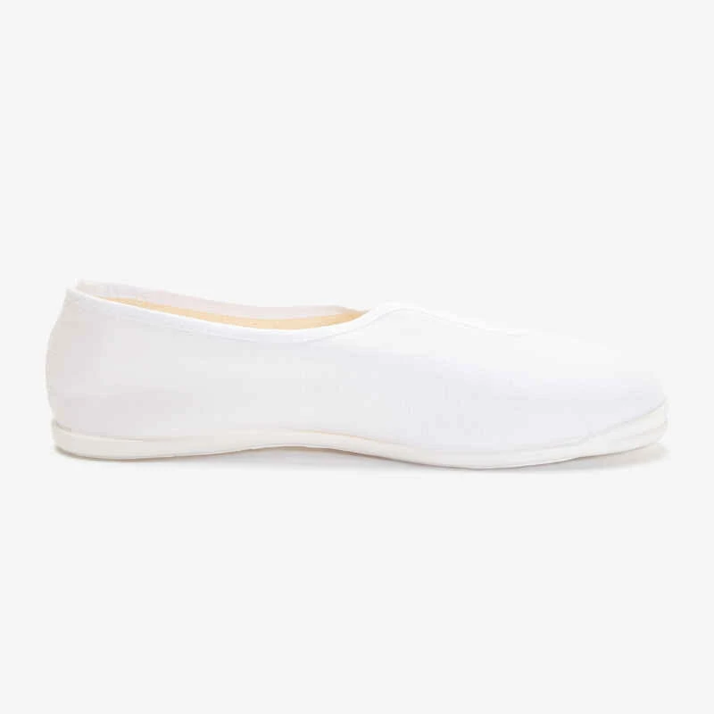 Chaussons Gym Fille Et Garçon En Tissu Blanc 6 Chaussons Gym Fille Et Garçon En Tissu Blanc – Image 4