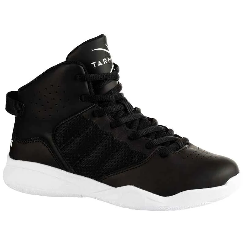 CHAUSSURES DE BASKETBALL ENFANT DÉBUTANT - SS100 NOIR 3 CHAUSSURES DE BASKETBALL ENFANT DÉBUTANT - SS100 NOIR