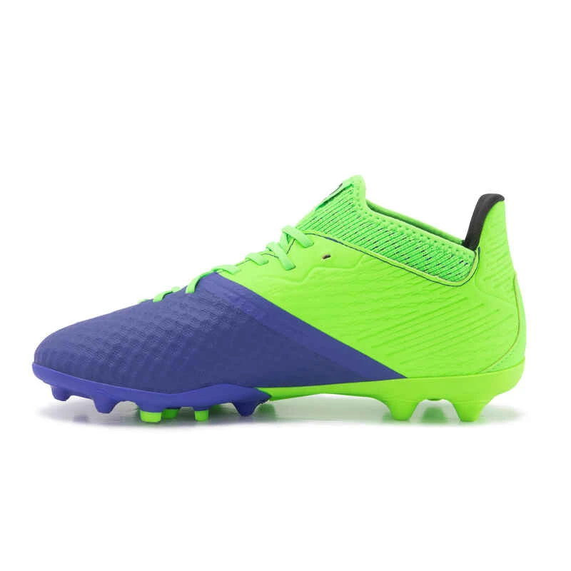 Kipsta Chaussure De Football Enfant Pour Terrain Sec VIRALTO III MG Bleu Et Vert Fluo 5 Kipsta Chaussure De Football Enfant Pour Terrain Sec VIRALTO III MG Bleu Et Vert Fluo â Image 3