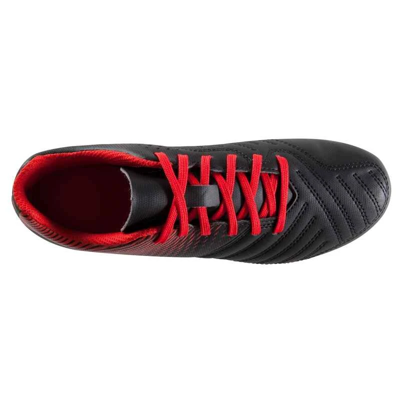 Kipsta Chaussure De Football Enfant Terrain Sec Agility 100 FG Noire Blanche 9 Kipsta Chaussure De Football Enfant Terrain Sec Agility 100 FG Noire Blanche â Image 7