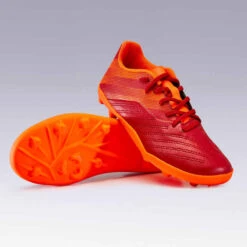Kipsta Chaussure De Football Enfant Terrain Sec AGILITY 140 FG Lacets Bordeaux Orange -ProSportif Boutique chaussure de football enfant terrain sec agility 140 fg lacets bordeaux orange 8