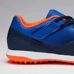 Kipsta Chaussure De Football Enfant TF à Scratch AGILITY 500 Bleu Et Marine -ProSportif Boutique chaussure de football enfant terrains durs a scratch agility 500 bleu et marine 9