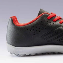 Kipsta Chaussure De Football Terrain Dur Agility 100 TURF TF Noire Rouge -ProSportif Boutique chaussure de football terrain dur agility 100 hg noire rouge 10