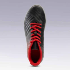 Kipsta Chaussure De Football Terrain Dur Agility 100 TURF TF Noire Rouge -ProSportif Boutique chaussure de football terrain dur agility 100 hg noire rouge 8