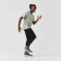 Kalenji CHAUSSURE DE RUNNING HOMME RUN CUSHION KAKI -ProSportif Boutique chaussure jogging homme run cushion noir jaune 7