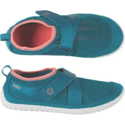 Chaussures Aquatiques à Scratch Adulte - Aquashoes 500 Bleu Rose -ProSportif Boutique chaussures aquatiques aquashoes 500 turquoise 2