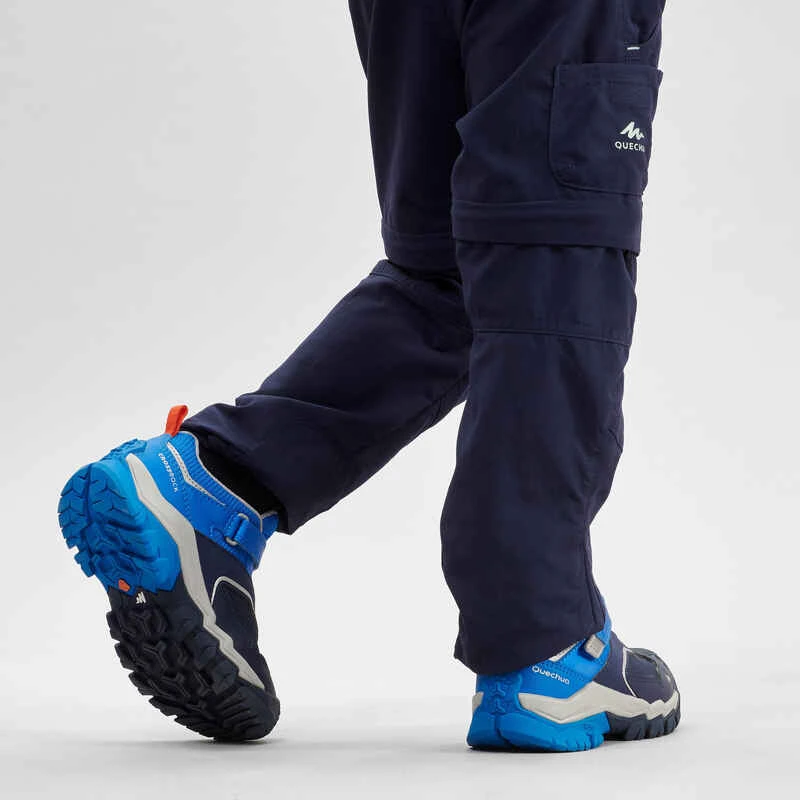 Quechua Chaussures Basses De Randonnée Montagne Enfant Crossrock Bleues 24-34 7 Quechua Chaussures Basses De Randonnée Montagne Enfant Crossrock Bleues 24-34 – Image 5