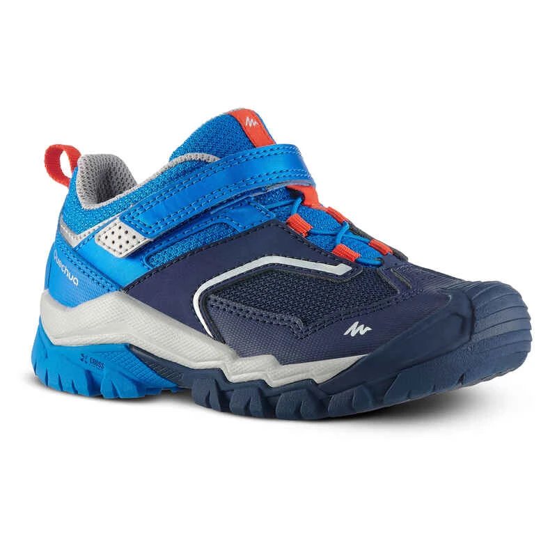 Quechua Chaussures Basses De Randonnée Montagne Enfant Crossrock Bleues 24-34 3 Quechua Chaussures Basses De Randonnée Montagne Enfant Crossrock Bleues 24-34
