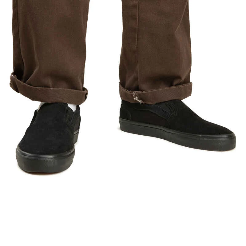 Chaussures Basses De Skateboard Sans Lacets Adulte VULCA 500 Slip-on Noire 4 Chaussures Basses De Skateboard Sans Lacets Adulte VULCA 500 Slip-on Noire – Image 2