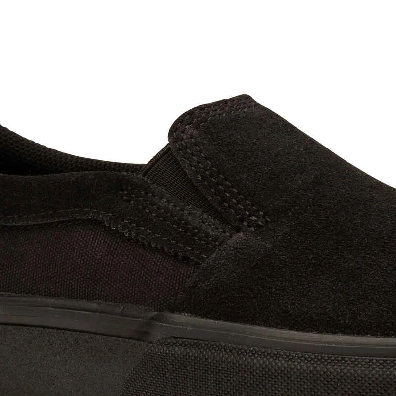 Chaussures Basses De Skateboard Sans Lacets Adulte VULCA 500 Slip-on Noire 13 Chaussures Basses De Skateboard Sans Lacets Adulte VULCA 500 Slip-on Noire – Image 11