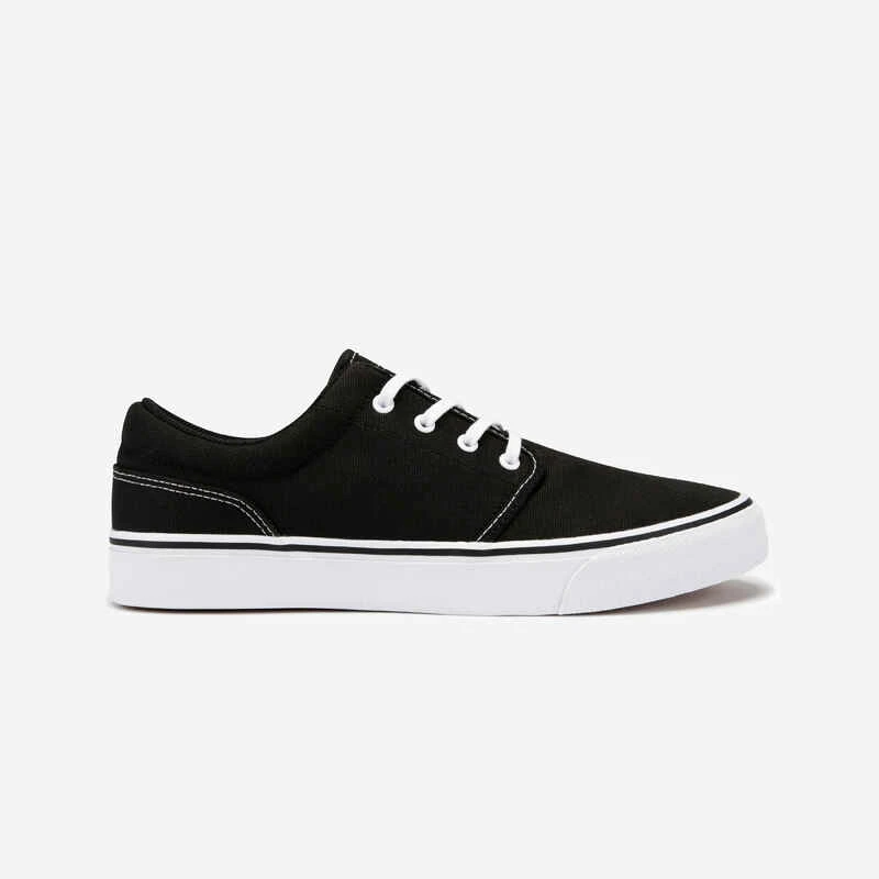 Chaussures Basses Skateboard-longboard Adulte VULCA 100 Noir Blanc 4 Chaussures Basses Skateboard-longboard Adulte VULCA 100 Noir Blanc – Image 2