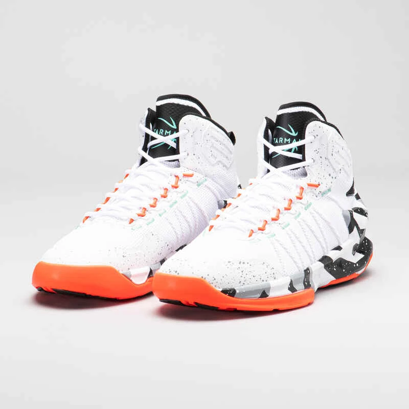 CHAUSSURES DE BASKETBALL HOMME/FEMME - SS500 GRIS ORANGE 4 CHAUSSURES DE BASKETBALL HOMME/FEMME - SS500 GRIS ORANGE – Image 2