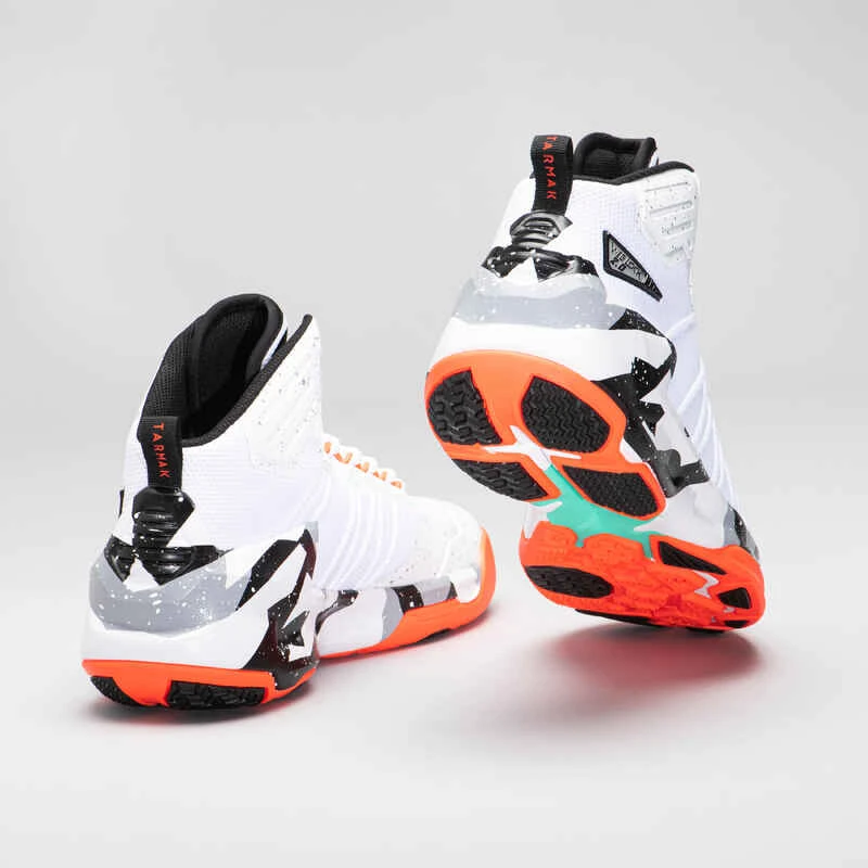 CHAUSSURES DE BASKETBALL HOMME/FEMME - SS500 GRIS ORANGE 5 CHAUSSURES DE BASKETBALL HOMME/FEMME - SS500 GRIS ORANGE – Image 3