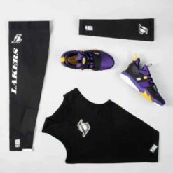 CHAUSSURES DE BASKETBALL NBA LOS ANGELES LAKERS ENFANT CONFIRME - SS500M VIOLET -ProSportif Boutique chaussures de basketball pour garconslashfille confirmee blanche noir rouge ss500m 5