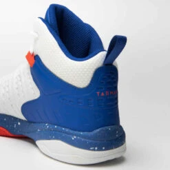 CHAUSSURES DE BASKETBALL ENFANT CONFIRME - SS500H BLANC BLEU ROUGE -ProSportif Boutique chaussures de basketball pour garconslashfille confirmee navy ss500h 11