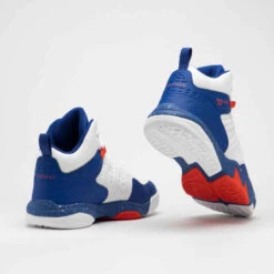 CHAUSSURES DE BASKETBALL ENFANT CONFIRME - SS500H BLANC BLEU ROUGE -ProSportif Boutique chaussures de basketball pour garconslashfille confirmee navy ss500h 5