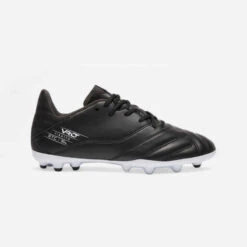 Kipsta CHAUSSURES DE FOOTBALL VIRALTO II CUIR MG NOIR
