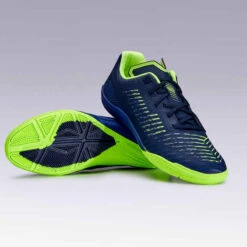 Kipsta Chaussures De Futsal GINKA 500 Bleu Foncé -ProSportif Boutique chaussures de futsal ginka 500 noir 6