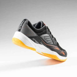 Chaussures De Handball Homme - H100 Gris Noir Orange -ProSportif Boutique chaussures de handball homme h100 gris noir orange 3