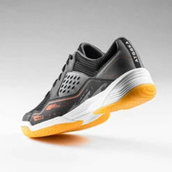 Chaussures De Handball Homme - H100 Gris Noir Orange -ProSportif Boutique chaussures de handball homme h100 gris noir orange 4