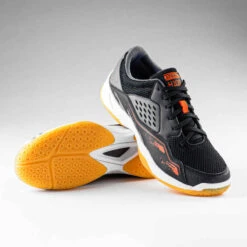 Chaussures De Handball Homme - H100 Gris Noir Orange -ProSportif Boutique chaussures de handball homme h100 gris noir orange 5