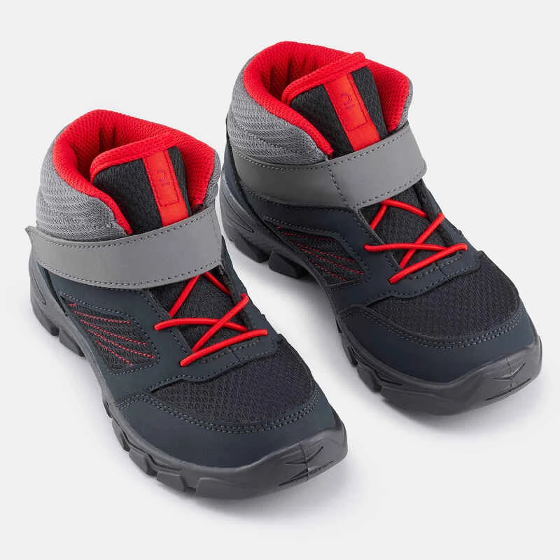 Quechua Chaussures De Randonnée Enfant Avec Scratch MH100 Mid Grise Foncée Du 24 AU 34 6 Quechua Chaussures De Randonnée Enfant Avec Scratch MH100 Mid Grise Foncée Du 24 AU 34 – Image 4