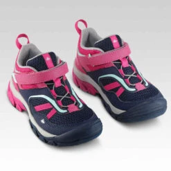 Quechua Chaussures De Randonnée Montagne Avec Scratch Fille Crossrock Bleues/rose 24-34 -ProSportif Boutique chaussures de randonnee montagne basses avec scratch fille crossrock bleuesslashrose 3