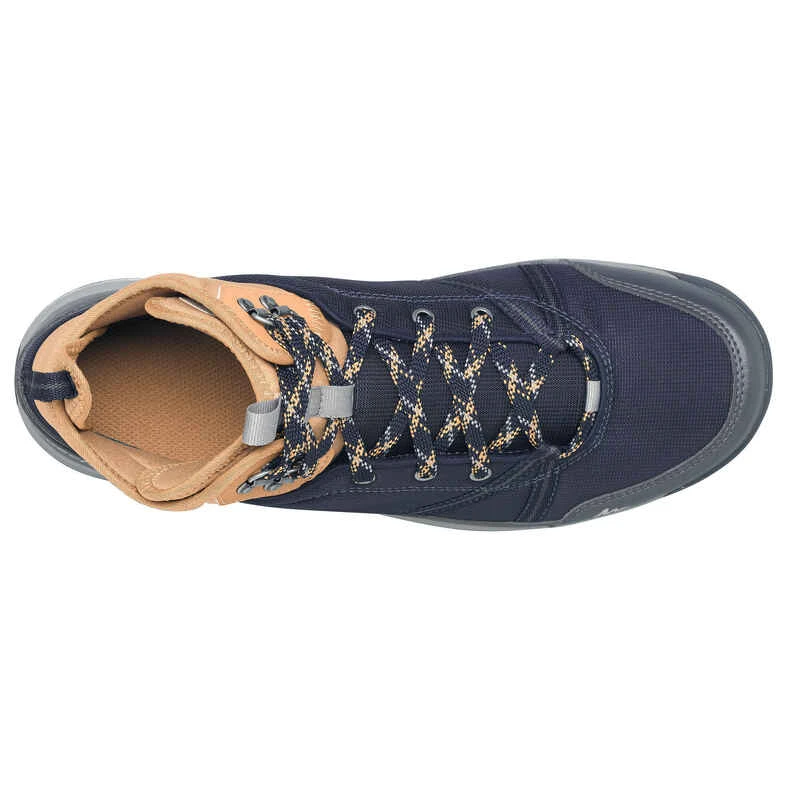 Quechua Chaussures De Randonnée Nature NH150 Mid Imperméable Bleu Marron Homme 8 Quechua Chaussures De Randonnée Nature NH150 Mid Imperméable Bleu Marron Homme – Image 6