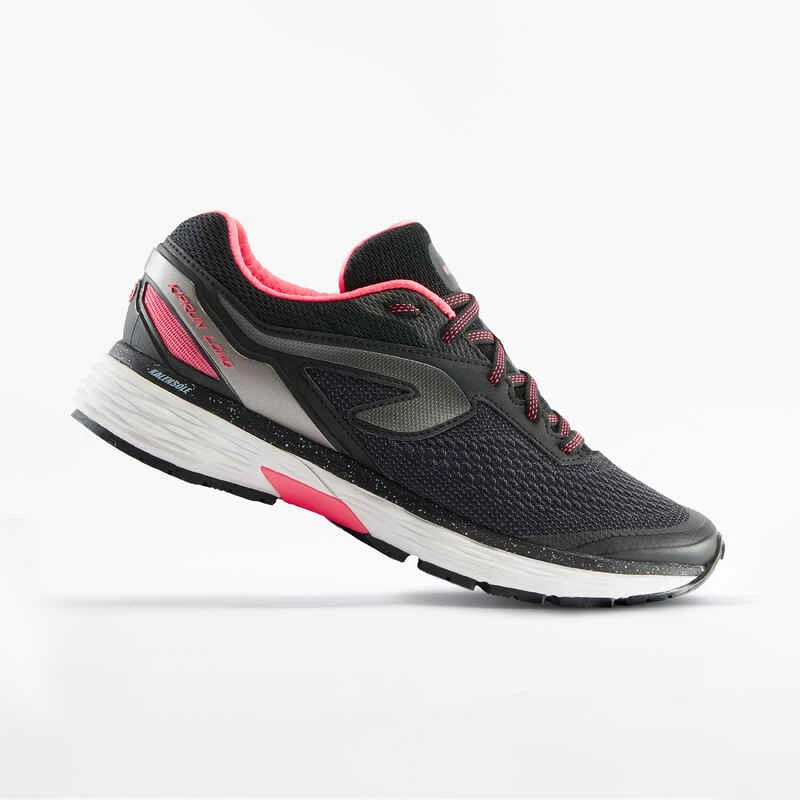 CHAUSSURES DE RUNNING FEMME KIPRUN LONG2 NOIR ROSE 3 CHAUSSURES DE RUNNING FEMME KIPRUN LONG2 NOIR ROSE