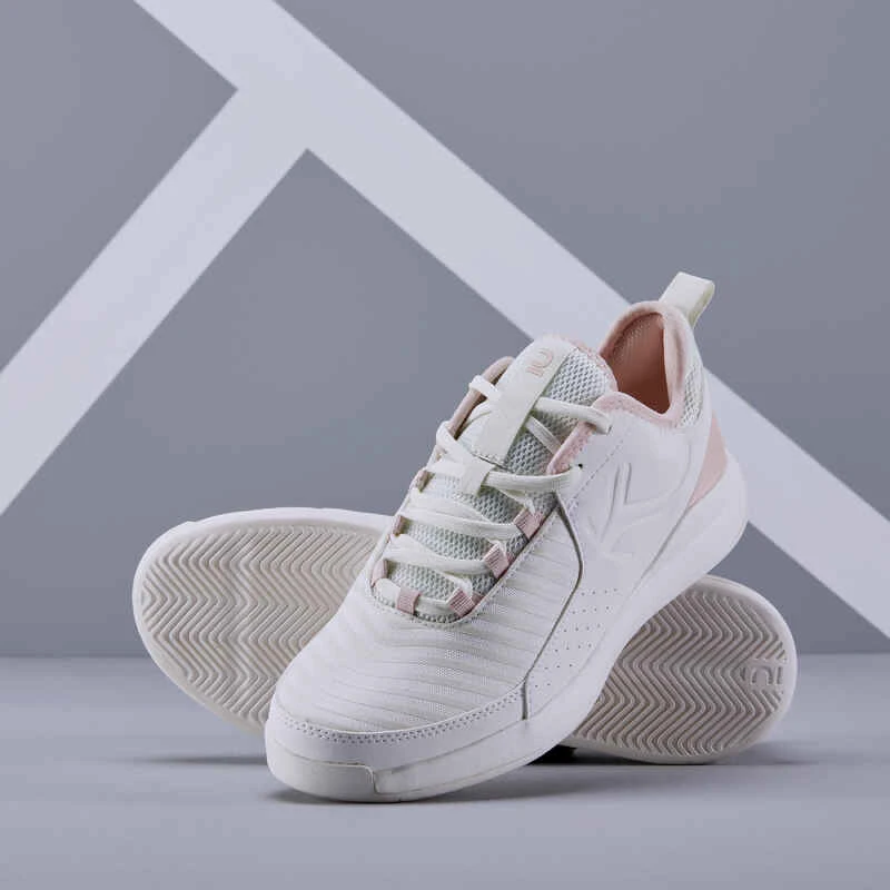 CHAUSSURES DE TENNIS FEMME ARTENGO TS 130 OFF WHITE ROSE 7 CHAUSSURES DE TENNIS FEMME ARTENGO TS 130 OFF WHITE ROSE â Image 5