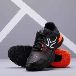 Artengo CHAUSSURES DE TENNIS HOMME TS500 NOIR ORANGE MULTI COURT -ProSportif Boutique chaussures de tennis homme ts500 noir orange multi court 5