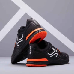 Artengo CHAUSSURES DE TENNIS HOMME TS500 NOIR ORANGE MULTI COURT -ProSportif Boutique chaussures de tennis homme ts500 noir orange multi court 6