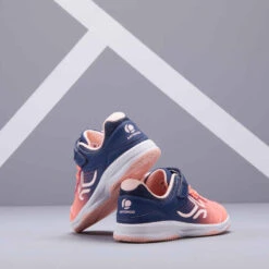 Decathlon Baskets à Scratch Enfant - TS 160 JR Corail 25 Decathlon Baskets à Scratch Enfant - TS 160 JR Corail -ProSportif Boutique chaussures enfant tennis artengo ts160 black beetle 6