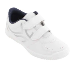 Decathlon Baskets à Scratch Enfant 18 Decathlon Baskets à Scratch Enfant -ProSportif Boutique chaussures enfant tennis ts100 grip blanc rose artengo 2