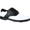CHAUSSURES GOLF HOMME SPIKE 500 BLANCHES / NOIRES -ProSportif Boutique chaussures golf homme spike 500 blanches slash noires