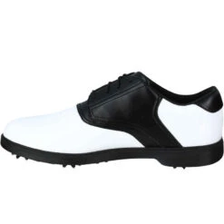 CHAUSSURES GOLF HOMME SPIKE 500 BLANCHES / NOIRES -ProSportif Boutique chaussures golf homme spike 500 blanches slash noires 2
