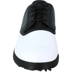 CHAUSSURES GOLF HOMME SPIKE 500 BLANCHES / NOIRES -ProSportif Boutique chaussures golf homme spike 500 blanches slash noires 4