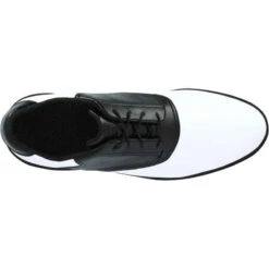 CHAUSSURES GOLF HOMME SPIKE 500 BLANCHES / NOIRES -ProSportif Boutique chaussures golf homme spike 500 blanches slash noires 7