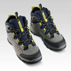 Quechua Chaussures Haute De Randonnée Montagne Enfant MH500 Imperméable Bleu Gris 28-39 -ProSportif Boutique chaussures haute de randonnee montagne enfant mh500 impermeable bleu gris 28 39 3