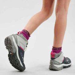 Quechua Chaussures Imperméables De Randonnée Enfant Lacet CROSSROCK MID Grises 35-38 -ProSportif Boutique chaussures impermeables de randonnee enfant lacet crossrock mid grises 35 38 4