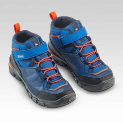 Quechua Chaussures Imperméables De Randonnée -MH120 MID Bleues- Enfant 28 AU 34 Scratch -ProSportif Boutique chaussures impermeables de randonnee mh120 mid bleues enfant 28 au 34 scratch 2